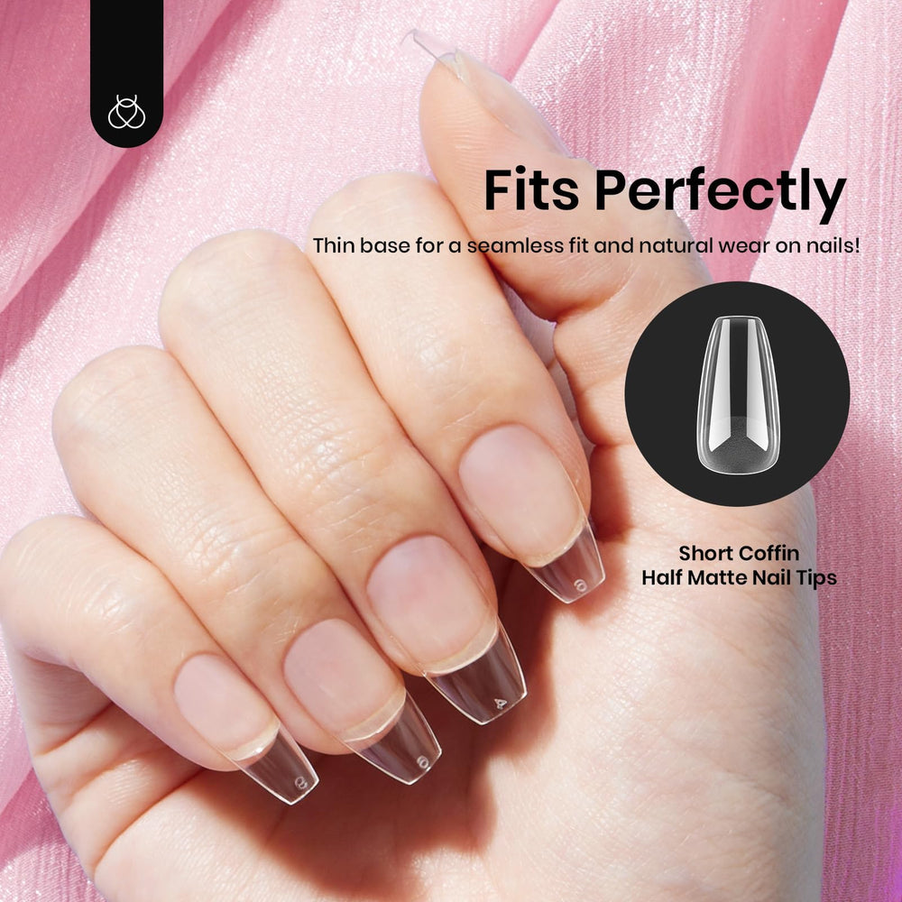 Beetles nail tips extend in about 3 minutes, with 28 days wear potential.