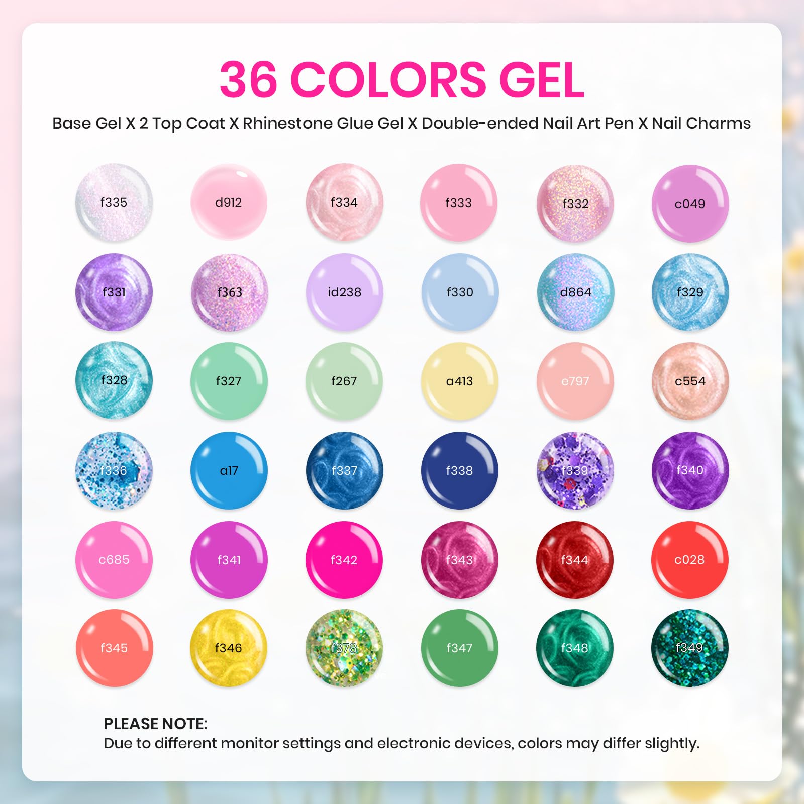 Beetles color swatches show shades for spring and Easter nail art ideas