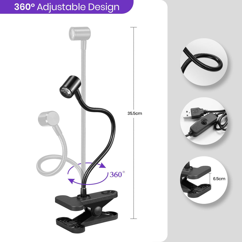 Beetles 360-degree adjustable nail lamp positioned over nails during curing