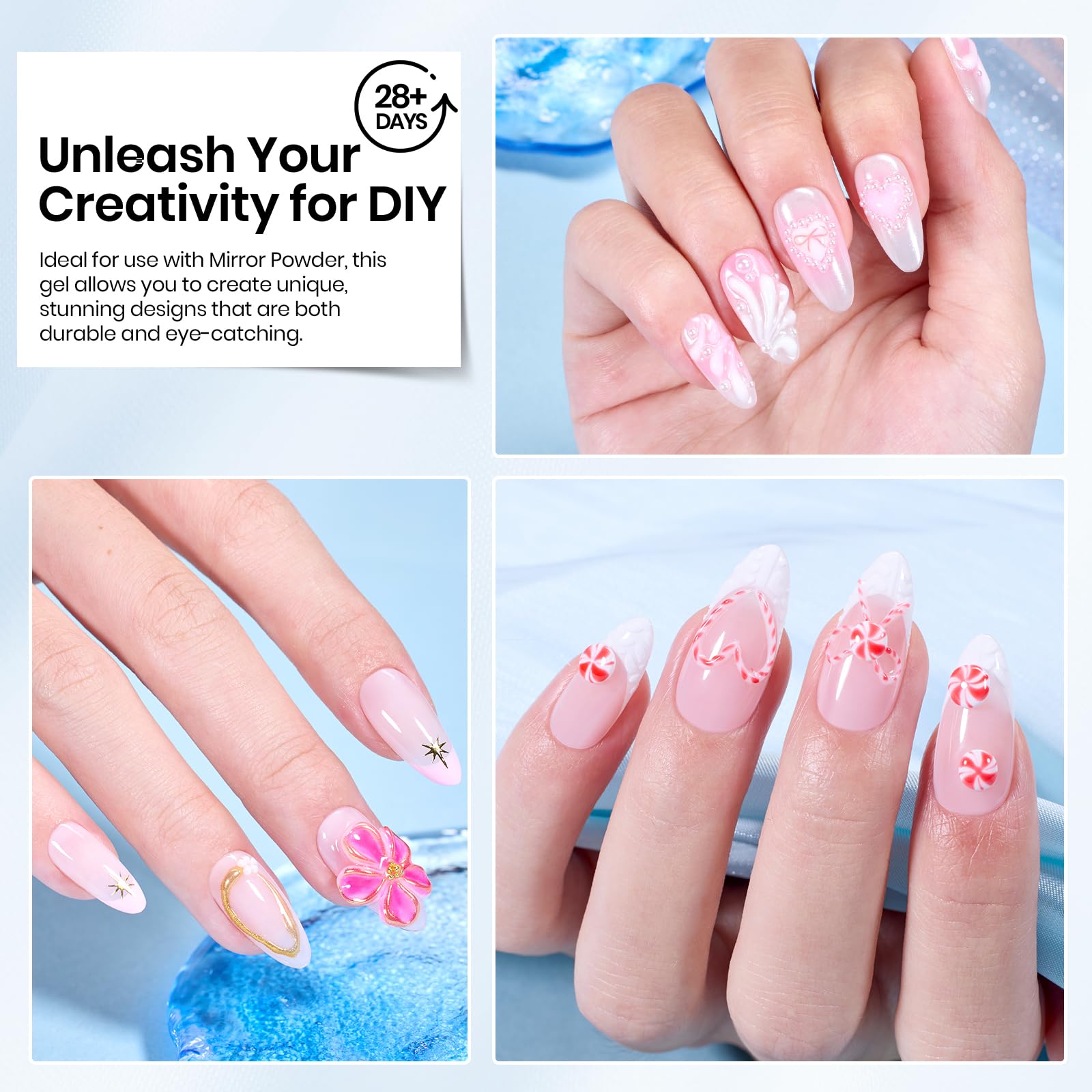 Beetles 3D nail art gel helps beginners carve and decorate confidently.