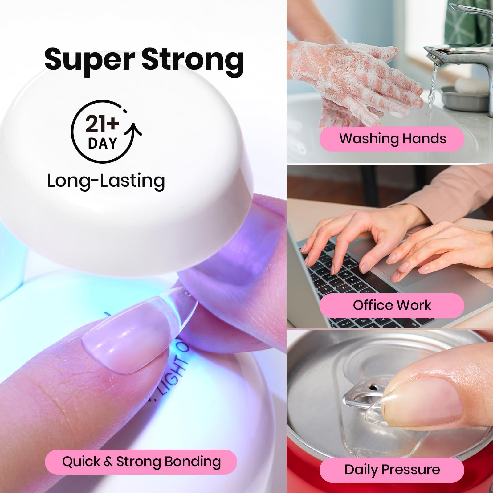 Beetles 3pcs kit packaging shows all-in-one gel manicure at home.