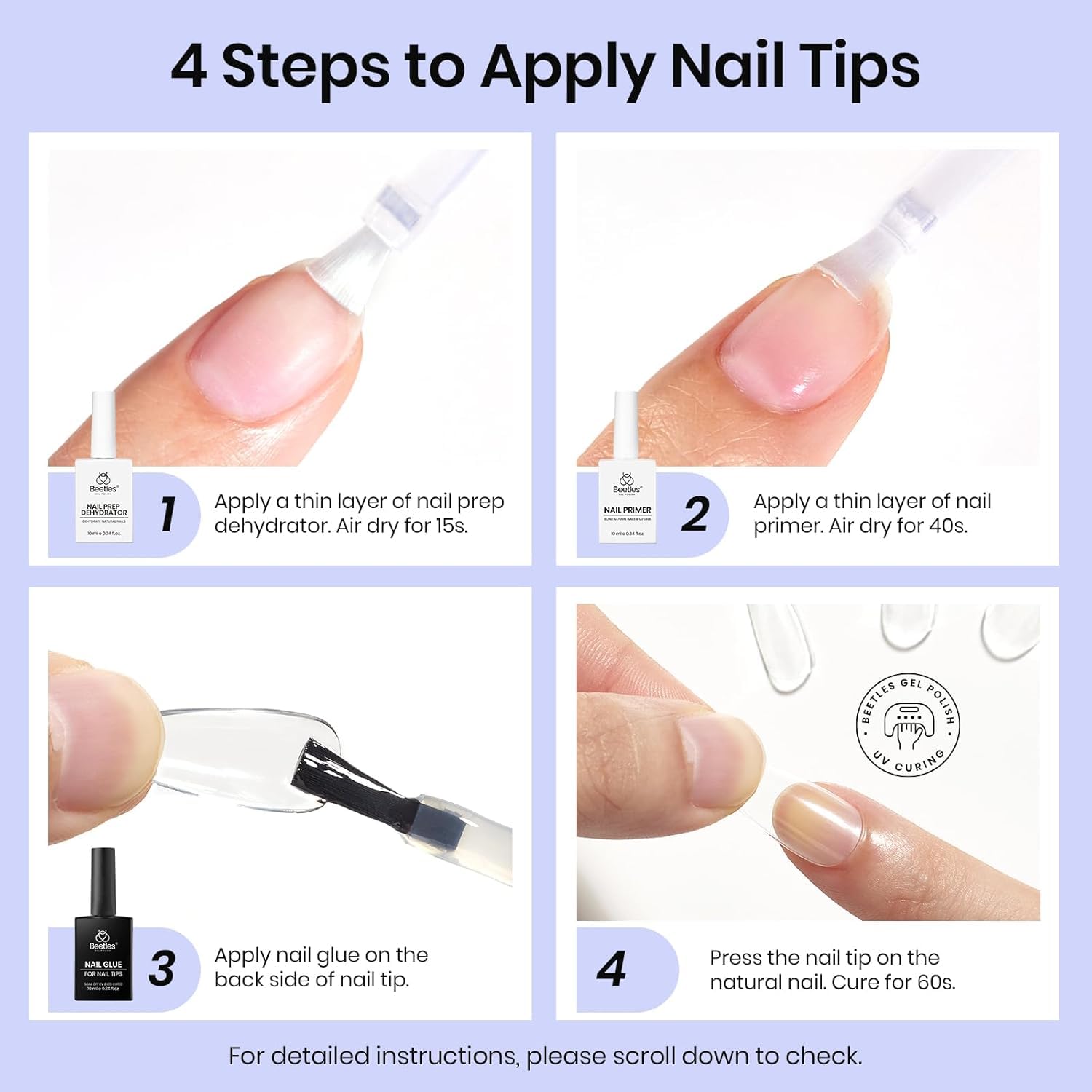 Beetles Acid-Free HEMA-Free safety for safer nail prep