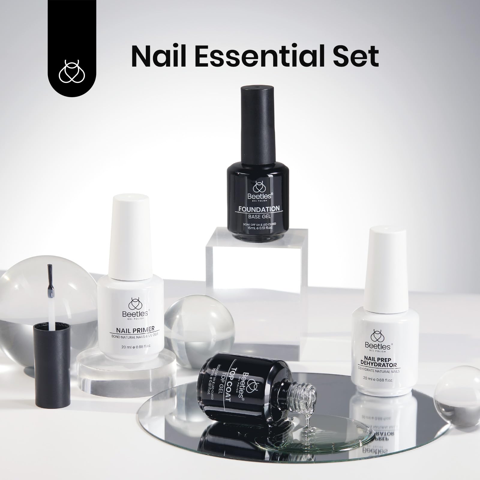 Beetles 6mm brush aids precise, smooth application on nails
