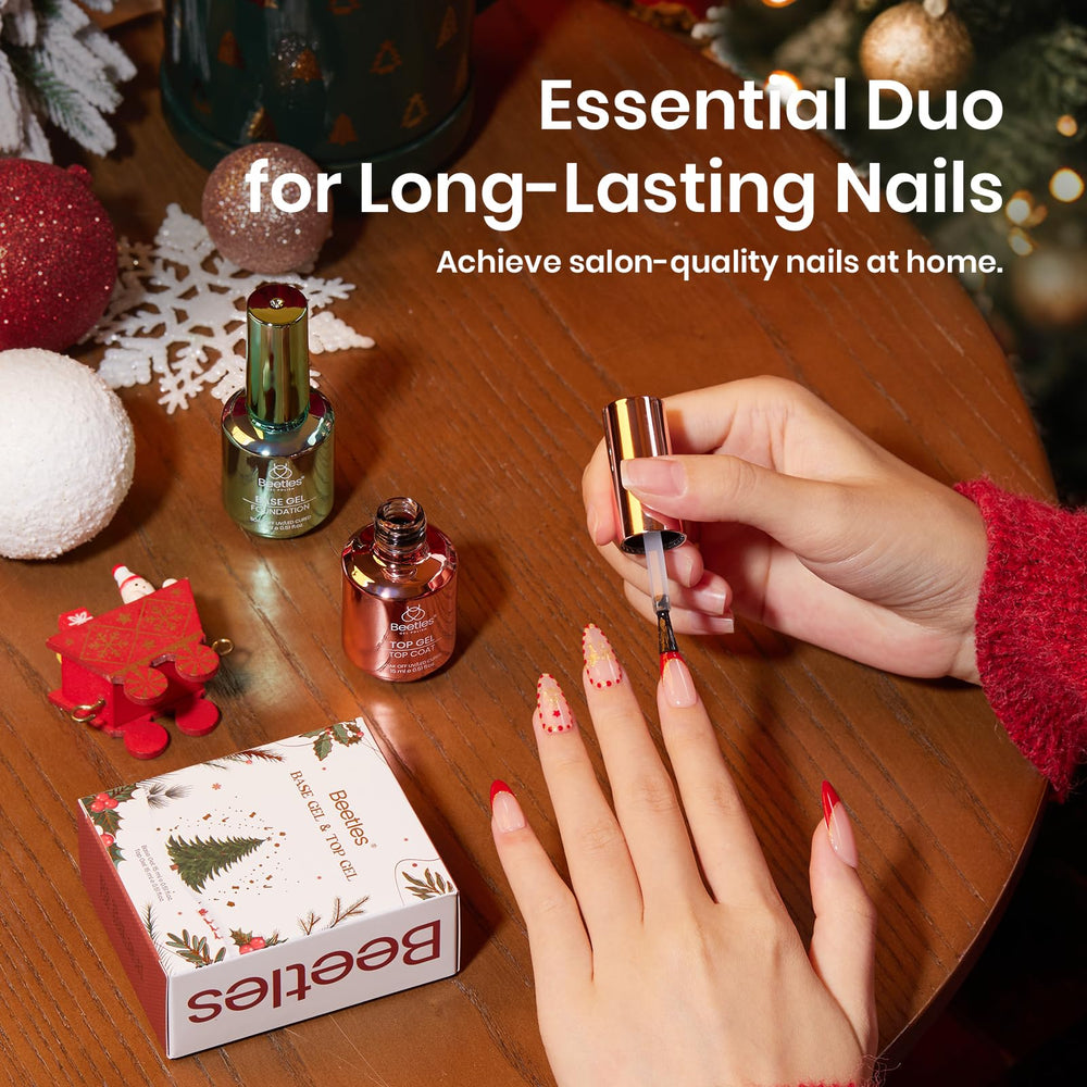 Beetles Base Coat 15ml offers sticky foundation for color adhesion.
