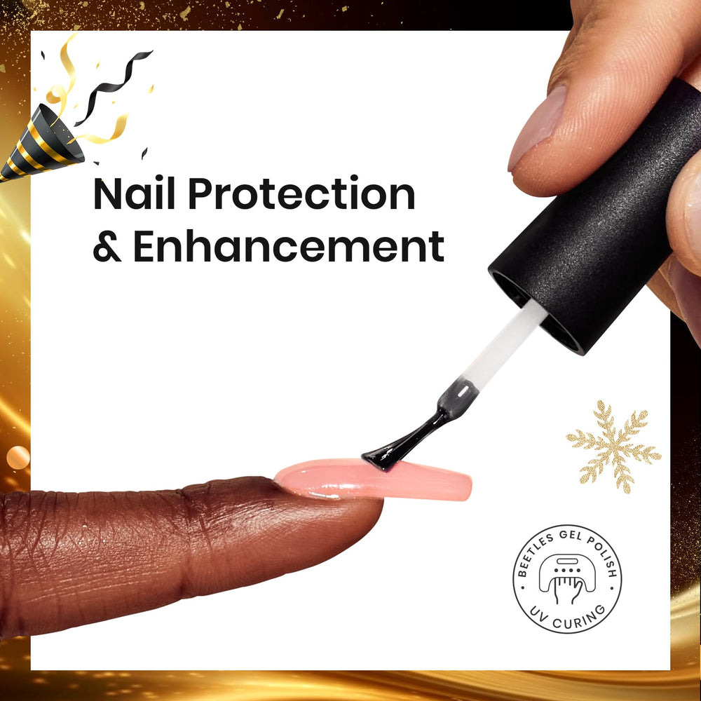 Beetles Base Coat 15ml primes nails for smooth adhesion.