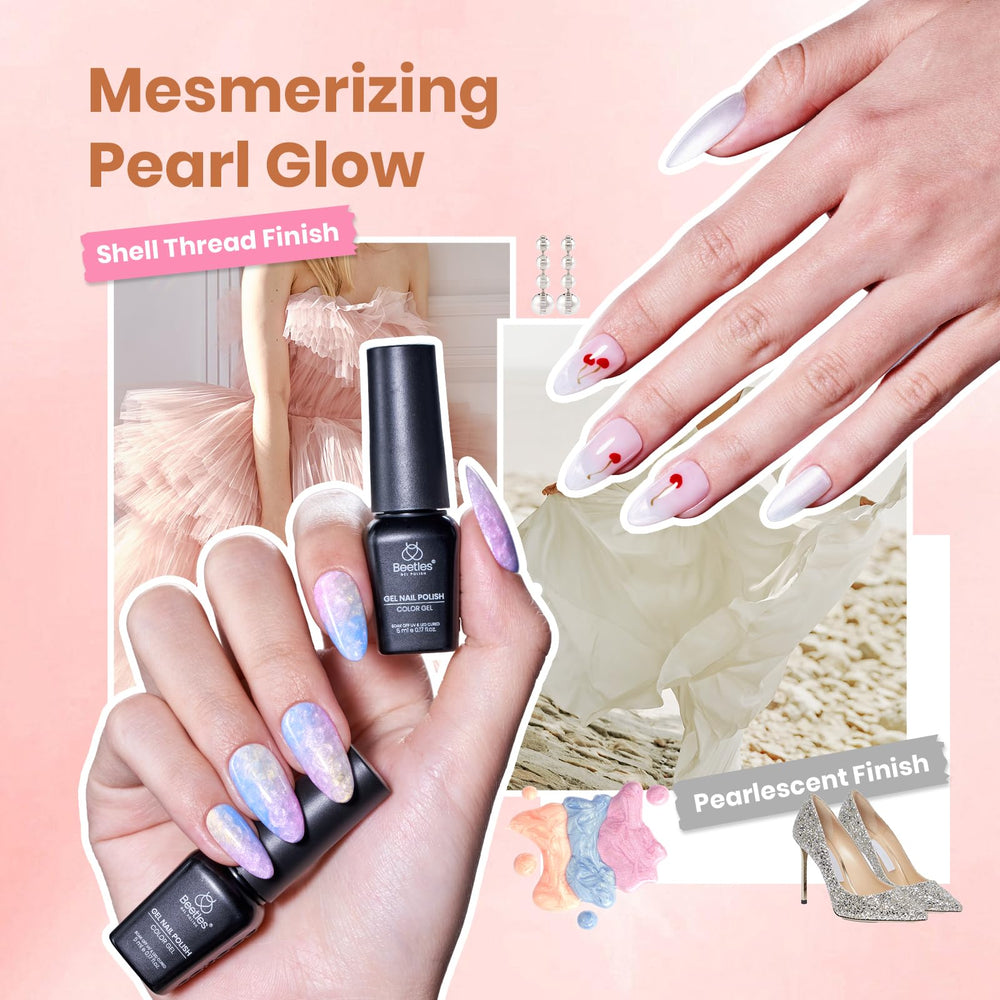 Beetles base-coat-top-coat-set ensures smooth application and long-lasting shine.