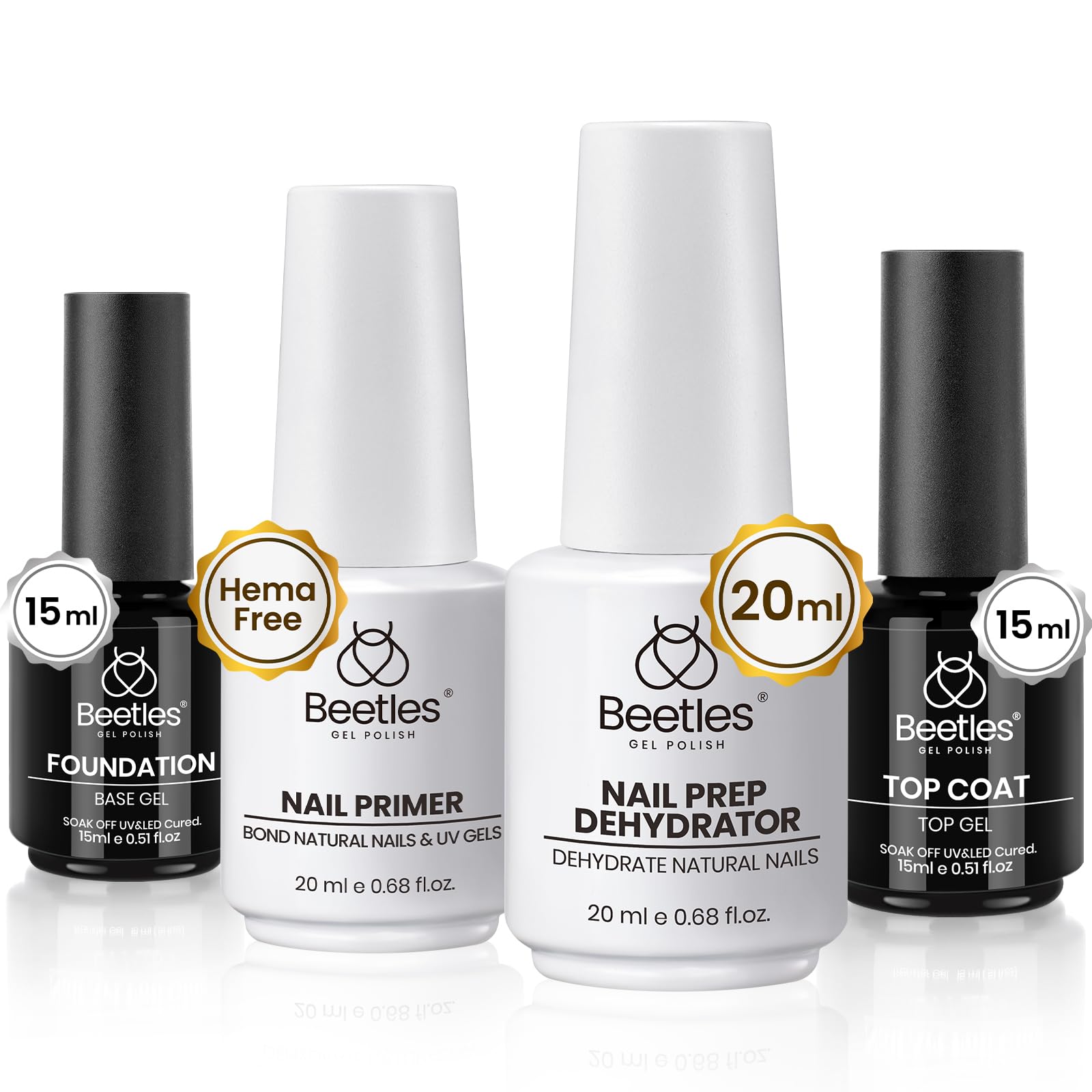 Beetles Gel Polish base gel 15ml ready for professional nail prep and adhesion