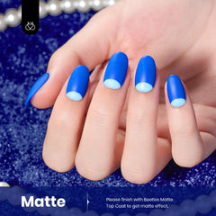 Beetles UV/LED curing setup shows quick dry under lamp for efficient manicure sessions