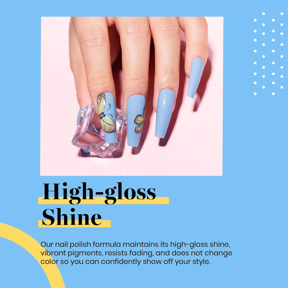 Beetles Blue Gel Polish ideal for DIY home manicures and salon-quality results