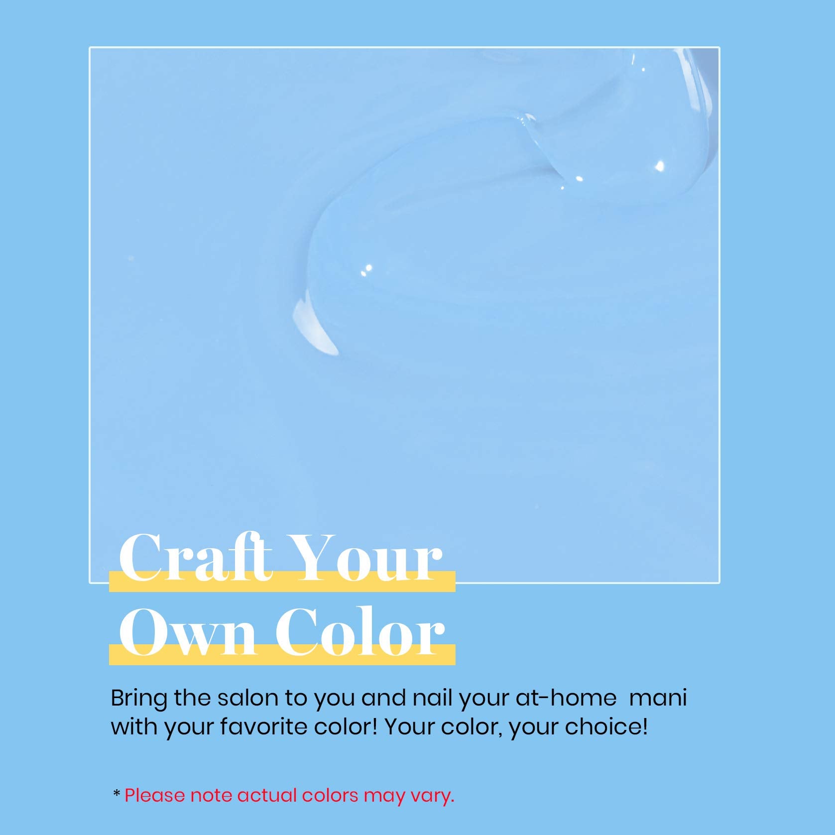 Beetles Blue Gel Polish nails application demonstrates easy, streak-free color for quick manicures
