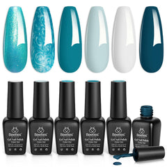 Beetles Blue Gel Polish Navy bottle for bold, durable nails