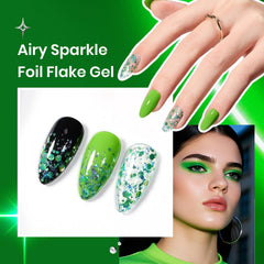 Beetles Brat Tribe Silver glitter rhinestones close-up for luxe nail art