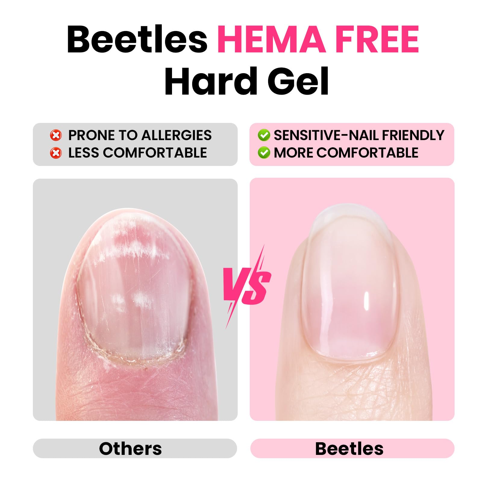 Beetles builder gel 9-in-1 nail-extension demonstrates versatile support for tip reinforcement and repair.
