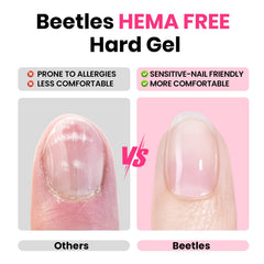 Beetles builder gel 9-in-1 nail-extension demonstrates versatile support for tip reinforcement and repair.