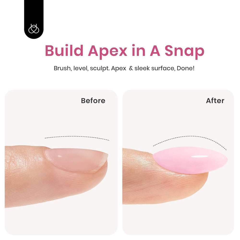 Beetles Builder Gel beginners performing at-home manicure