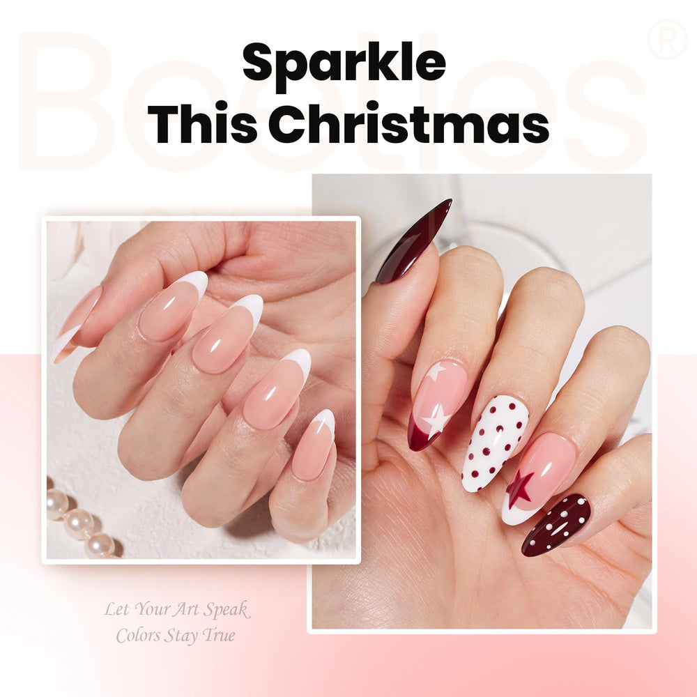 Beetles Builder Gel high-gloss finish for salon-like nails.
