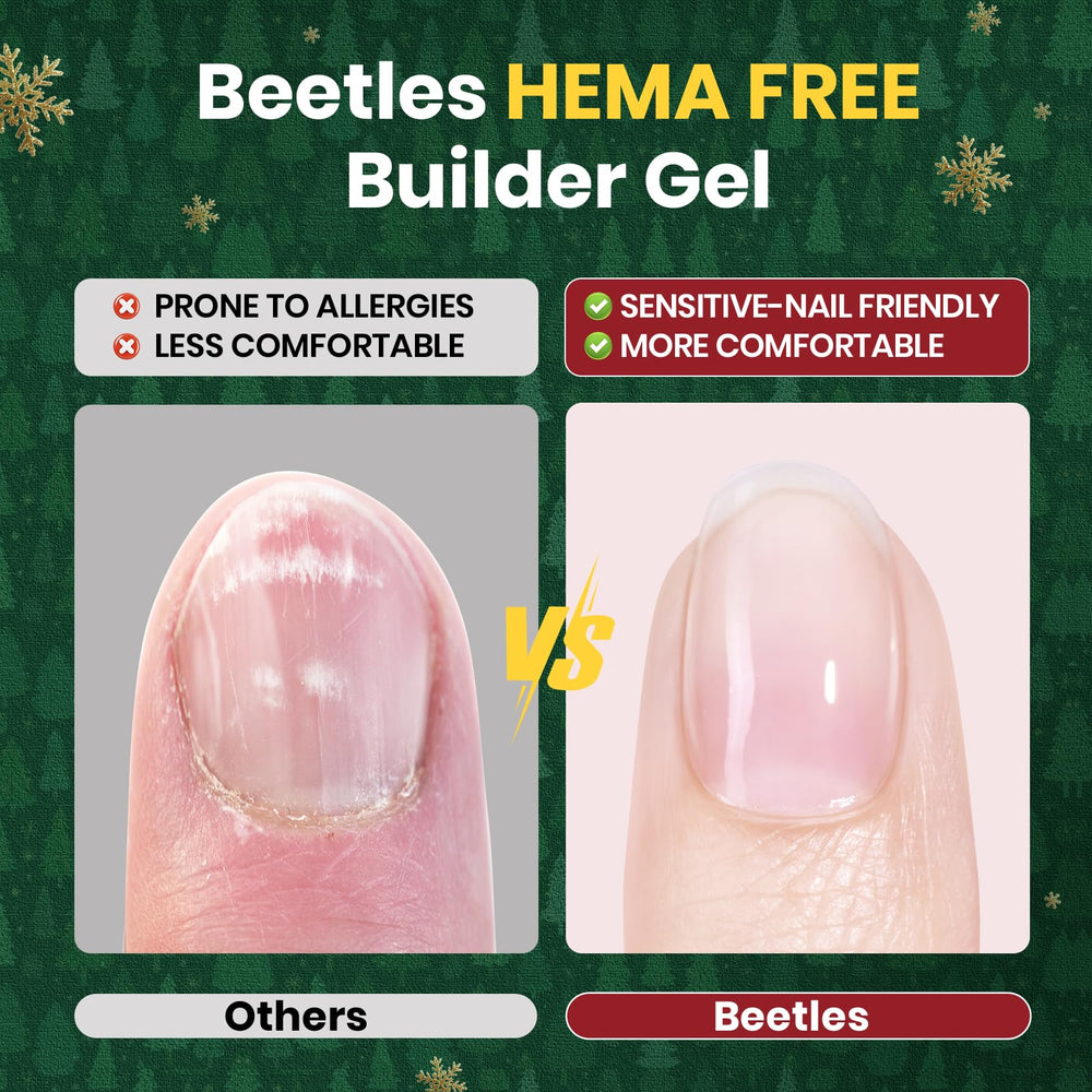 Beetles Builder Gel Kit Builder Gel White for smooth nails