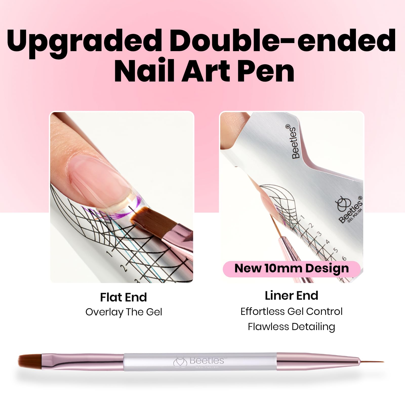 Beetles Builder Gel Kit nail files for shaping and smoothing new gel nails.