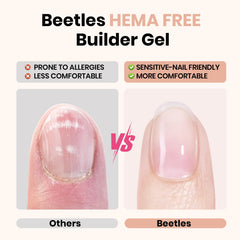 Beetles Builder Gel texture close-up showing smooth, self-leveling gel