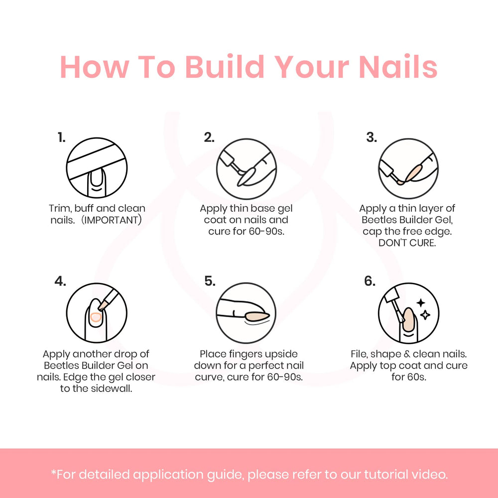 Beetles Builder Gel provides long-lasting nail extensions for 30 days.