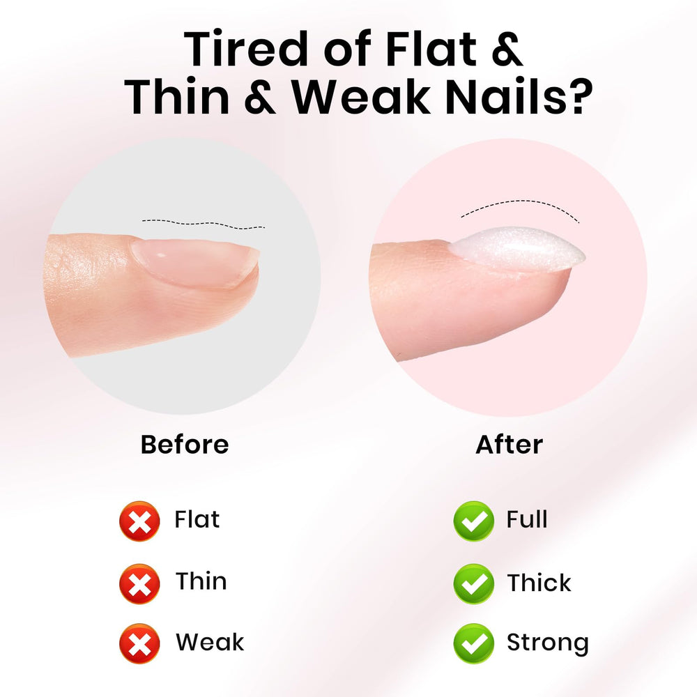 Beetles Builder Gel nails-application shows smooth self-leveling for easier at-home manicures.