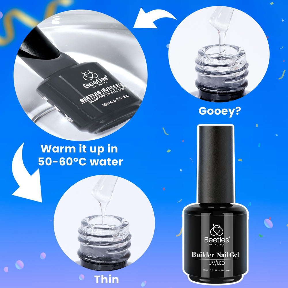 Beetles Builder Gel safety reminder and skin patch test