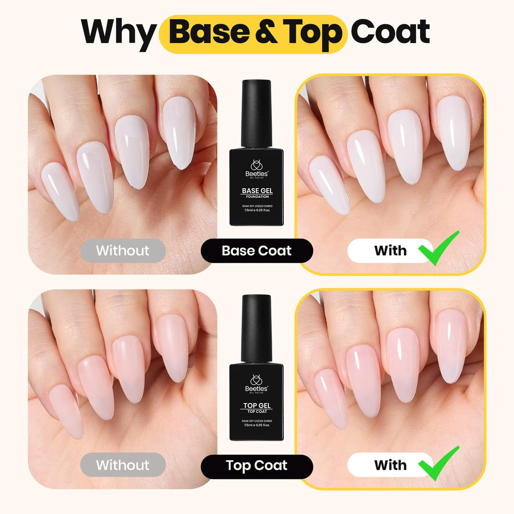 Beetles Builder Gel self-leveling surface underlines easy, beginner-friendly nail creation