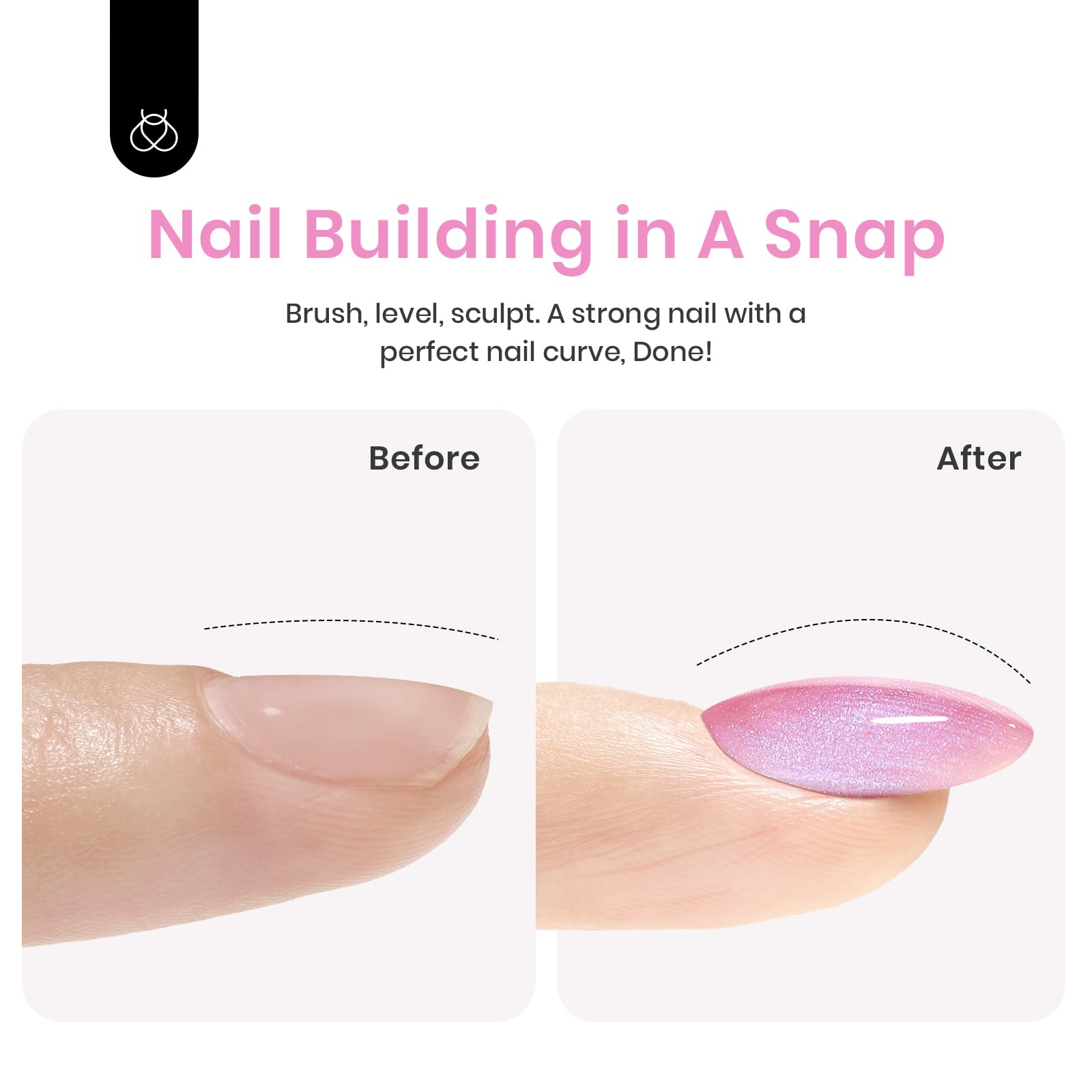 Beetles Builder Gel UV LED Application enables quick curing for efficient results.