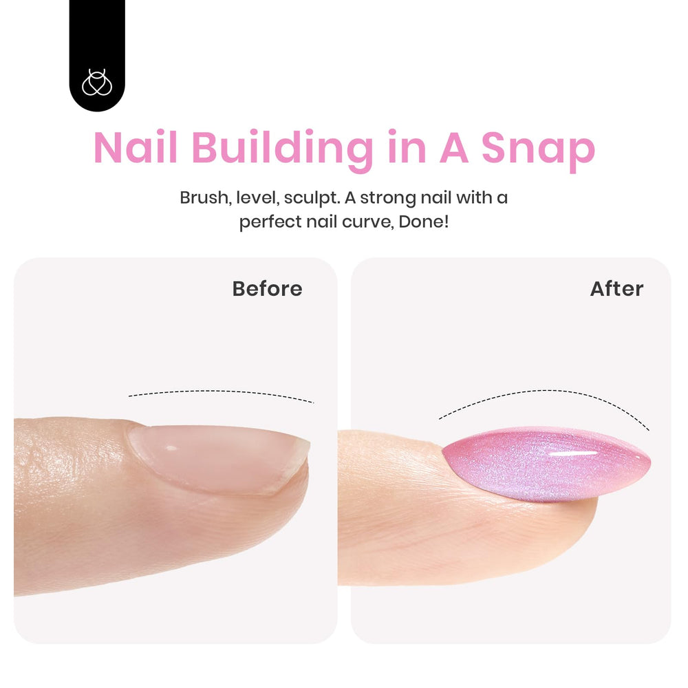 Beetles Builder Gel UV LED Application enables quick curing for efficient results.
