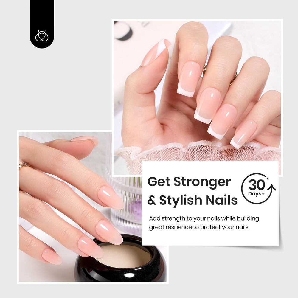 Beetles Builder Gel cure with UV/LED for durable results.
