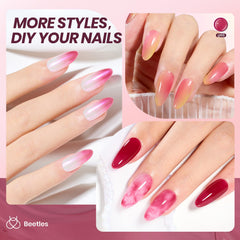 Beetles Burgundy Red gel polish lasts 28+ days with flexible wear