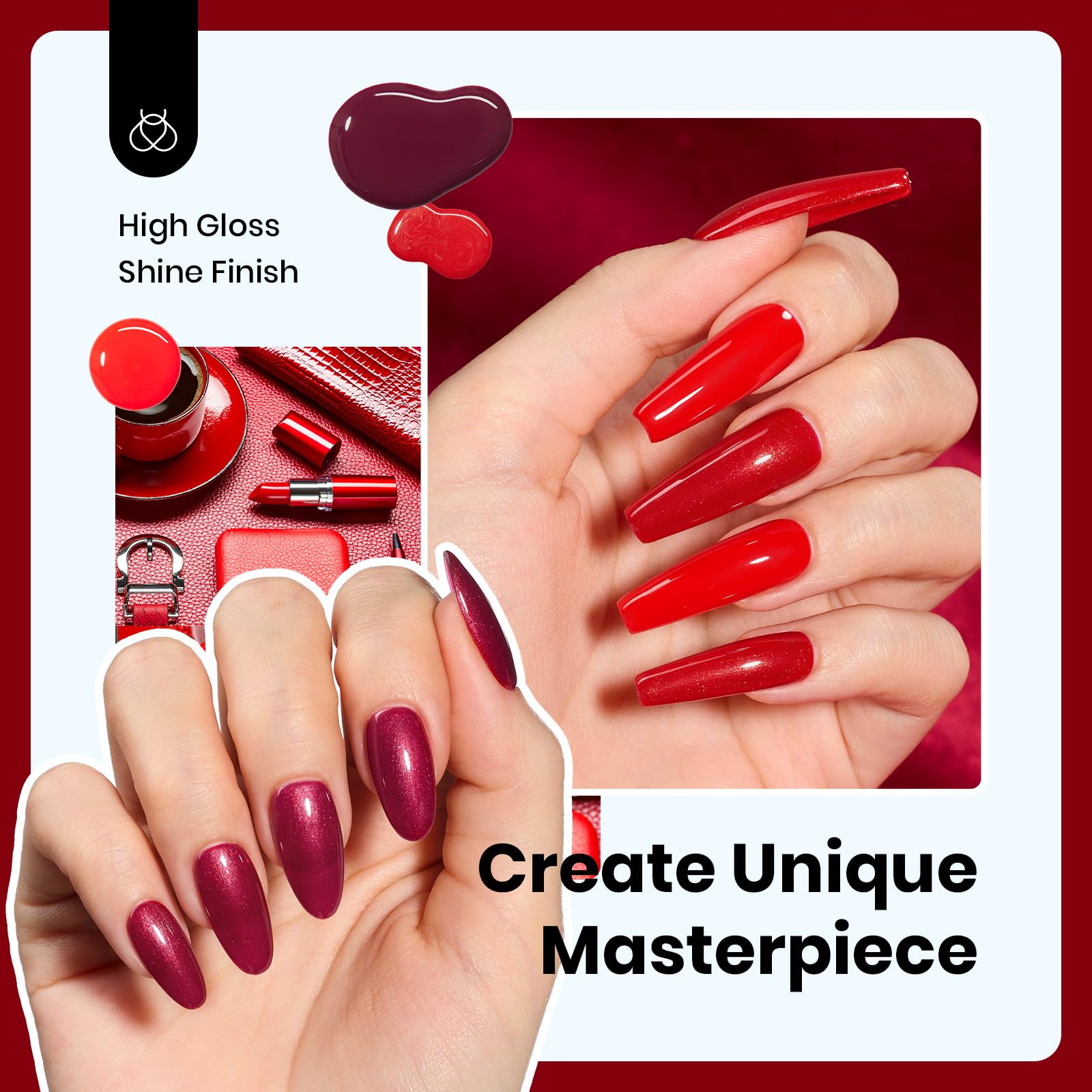 Beetles burgundy shimmer nail polish bottle close-up highlighting rich holiday-ready shade