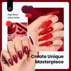 Beetles burgundy shimmer nail polish bottle close-up highlighting rich holiday-ready shade