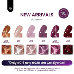 Beetles Cat Eye Gel Nail Polish Set magnet included enables customizable cat-eye looks