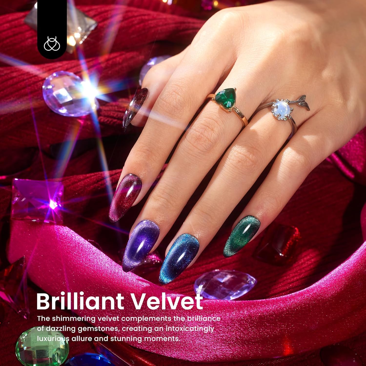 Beetles Cat Eye Gel Polish UV/LED curing sequence for quick manicures.