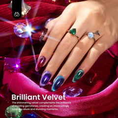 Beetles Cat Eye Gel Polish UV/LED curing sequence for quick manicures.