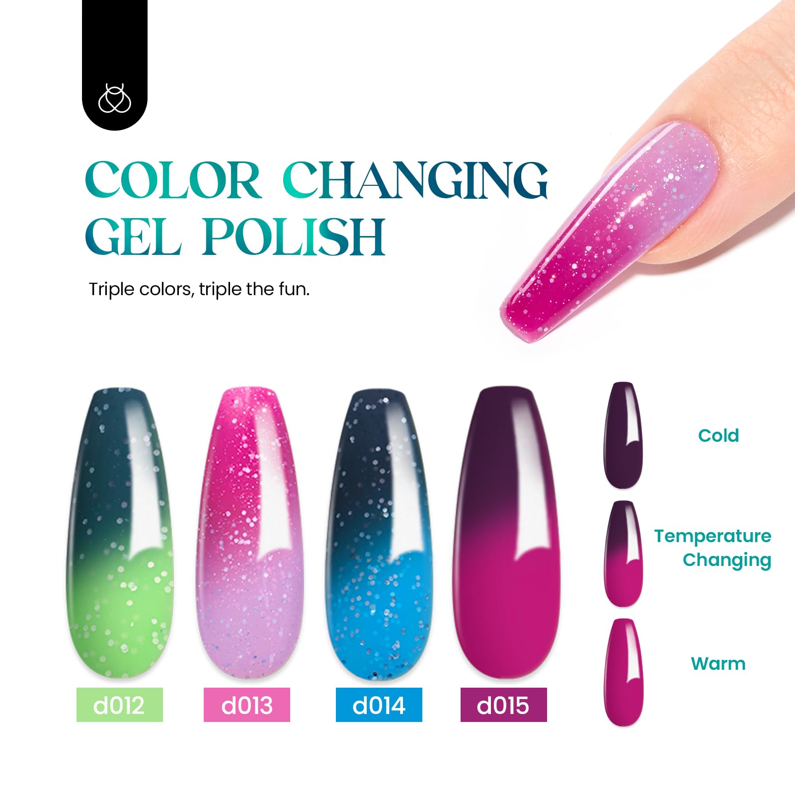 Beetles Cat Eye Gel Polish Bottle with Glitter Colors for dazzling nails