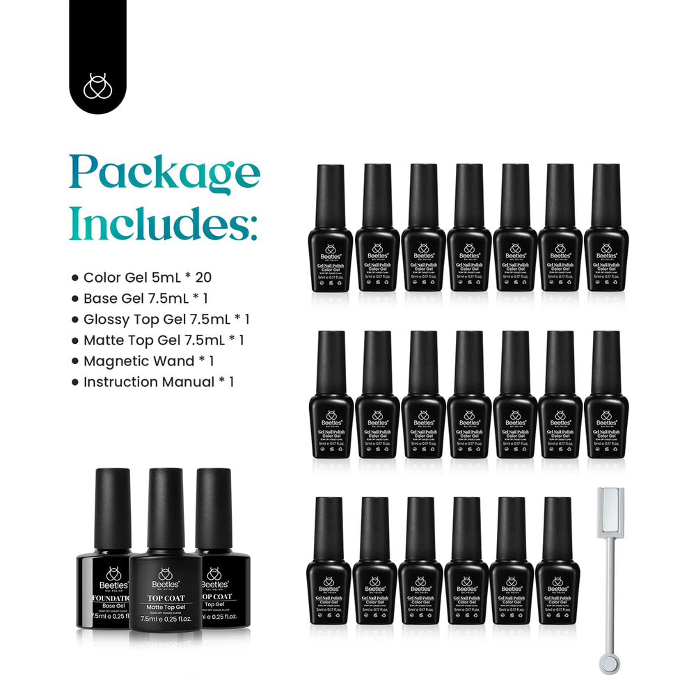 Beetles Cat Eye Gel Polish Gift Box packaging ready for gifting