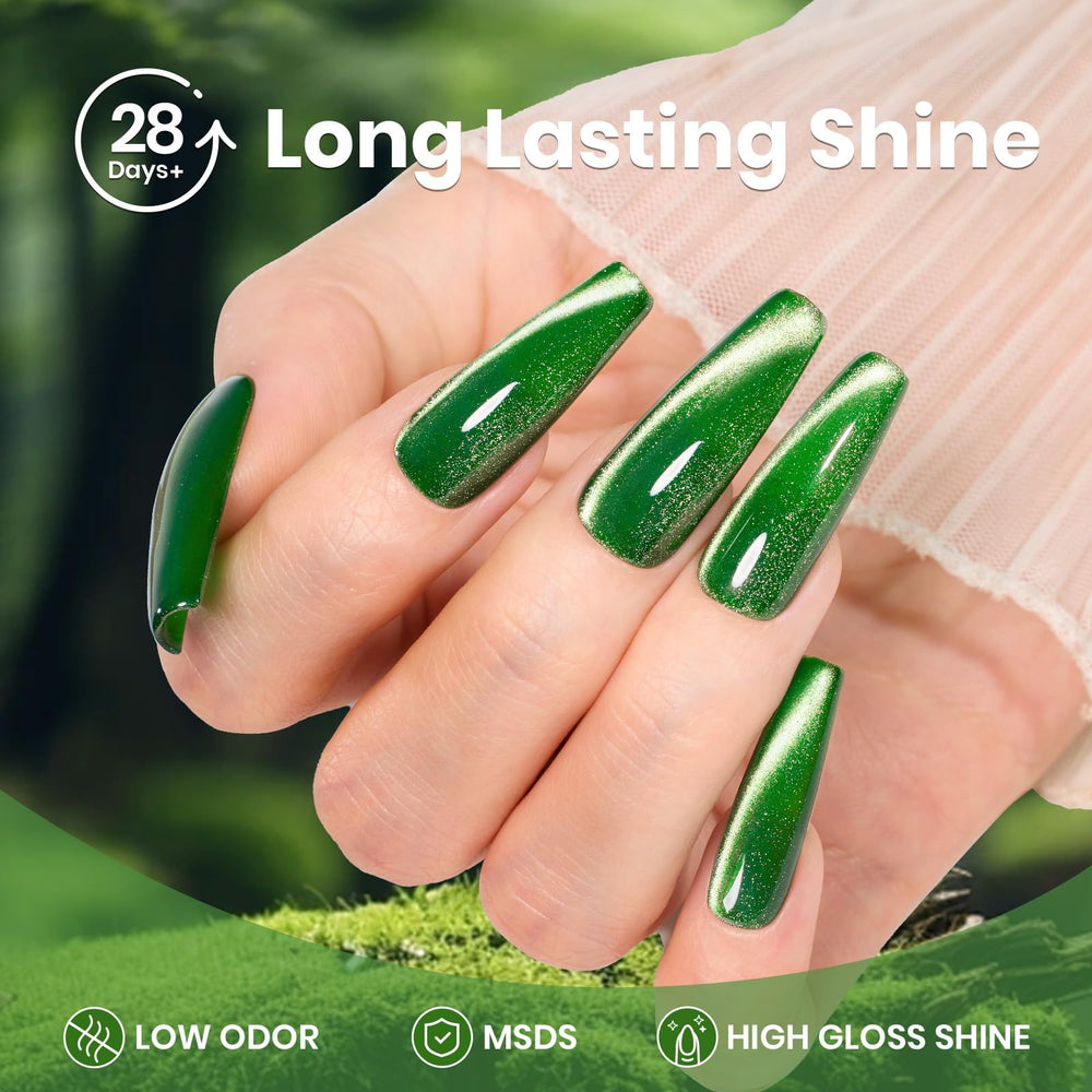 Beetles Cat Eye Gel Polish Step Guide supports at-home nail art.
