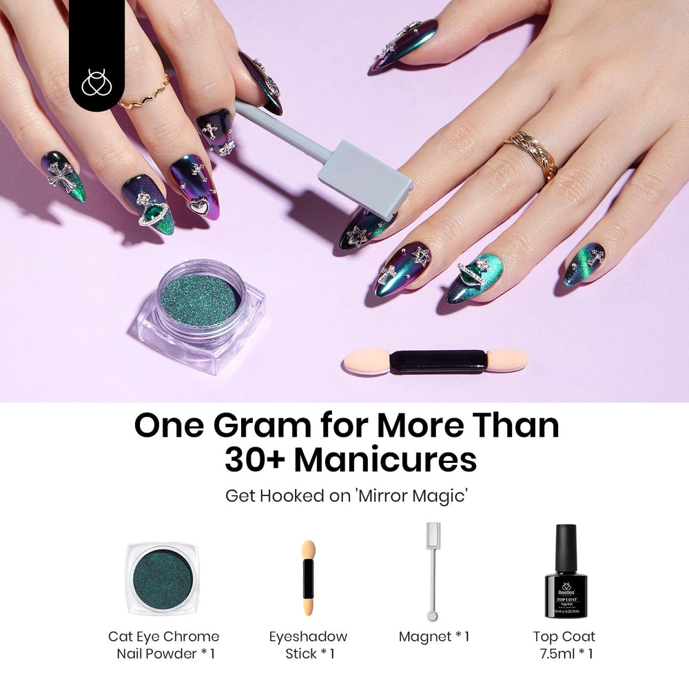 Beetles Cat Eye Magnet enables rainbow cat-eye effects with magnetic precision.