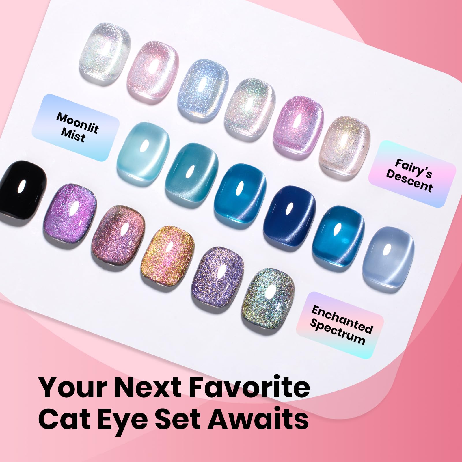 Beetles Cat Eye Gel Polish packaging includes magnetic tool for easy application