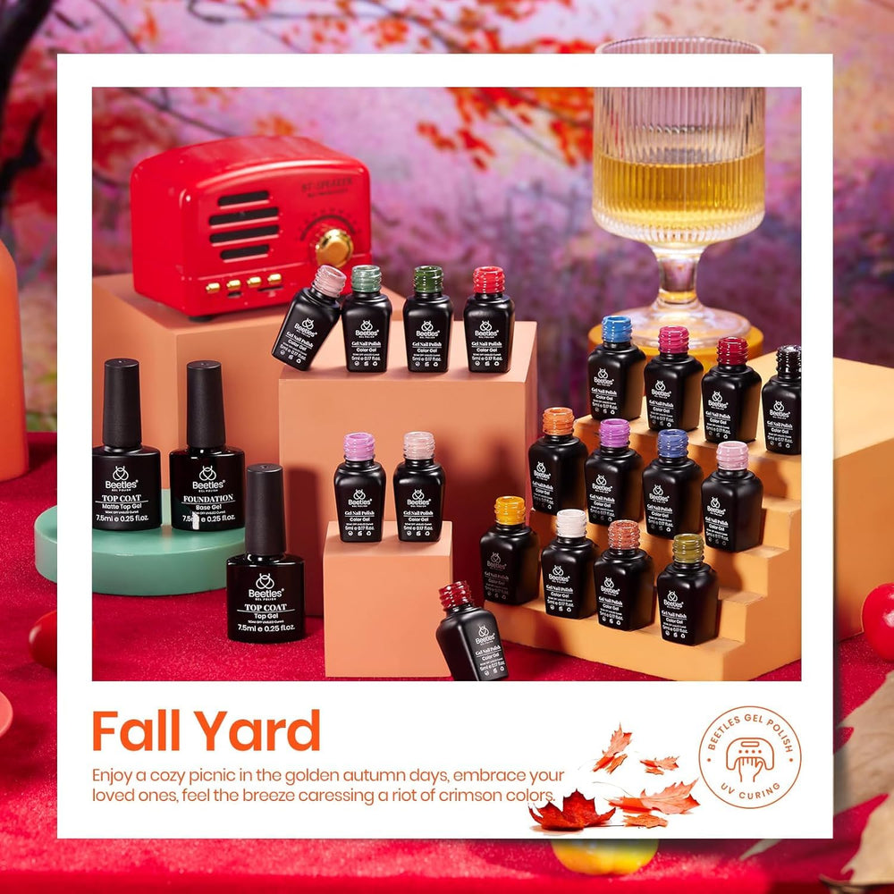 Beetles cat eyes fall shades highlight shimmering effects for chic at-home nail art.