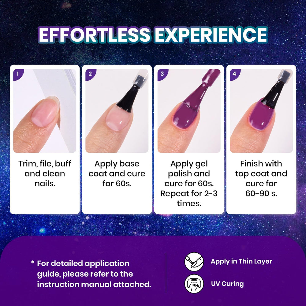 Beetles soak-off compatible gels allow easy removal after long wear.