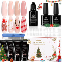 Beetles Christmas Edition kit box showcases festive packaging ideal for gifting and at-home manicures.