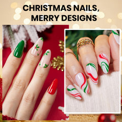 Beetles Christmas gel green f203 swatch—seasonal green shade for festive nails.