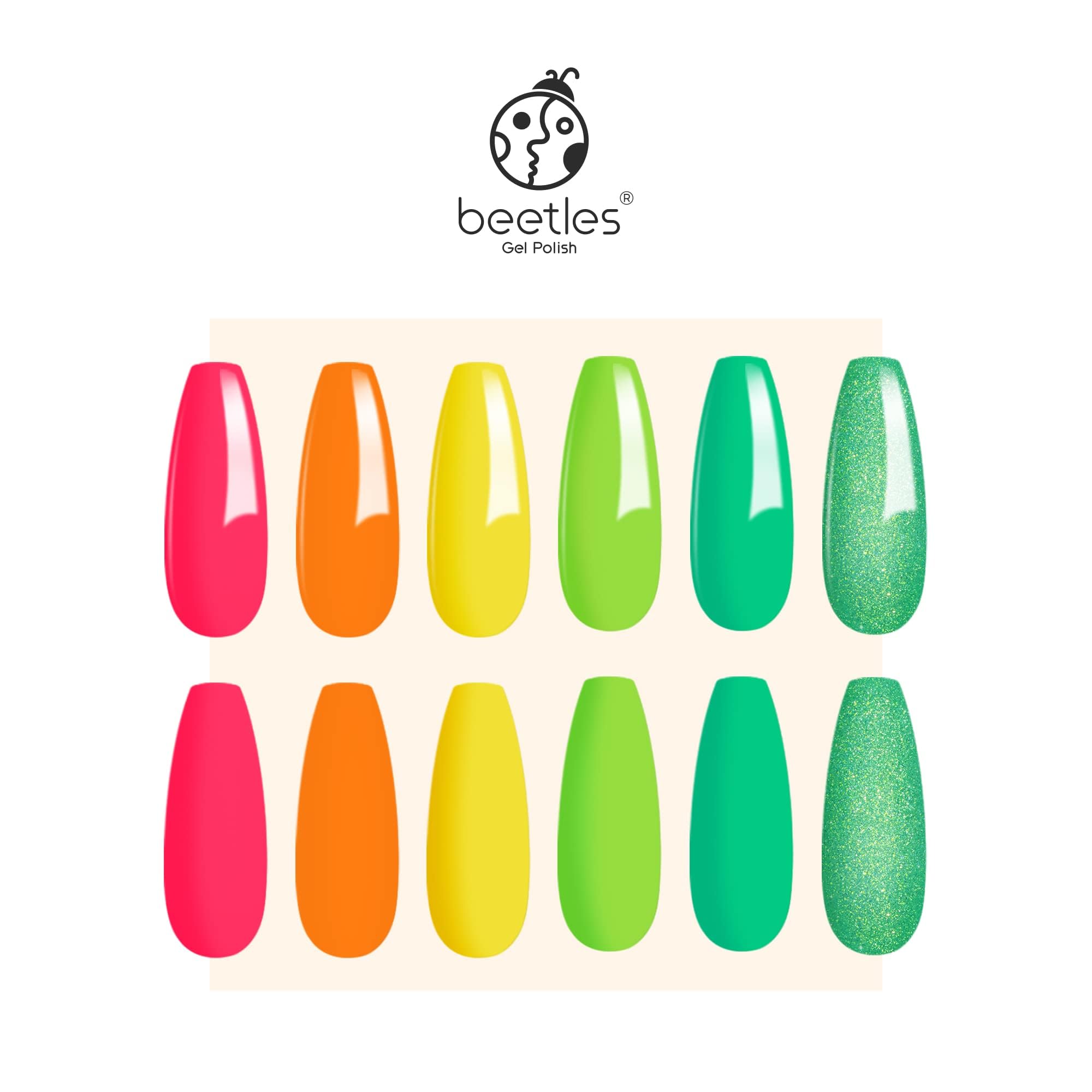 Beetles Christmas Gel Nail Polish green glitter with sparkling finish for holiday glam