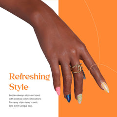 Beetles Christmas Gel Nail Polish orange color for energetic festival-ready nails