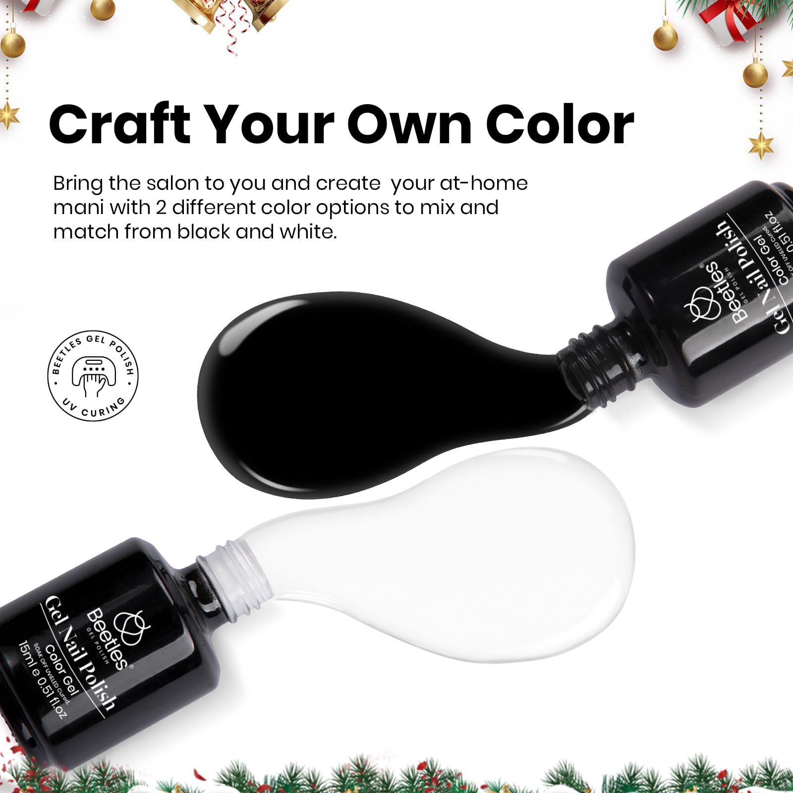 Beetles gel polish glossy finish closeup showing durable shine.