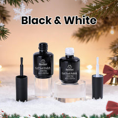 Beetles Christmas Gel Polish White bottle; crisp color for festive nails.