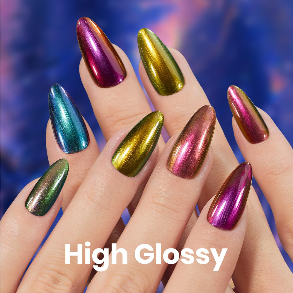 Beetles Chrome Nail Polish 8 Days Wear demonstrates lasting shine and durability
